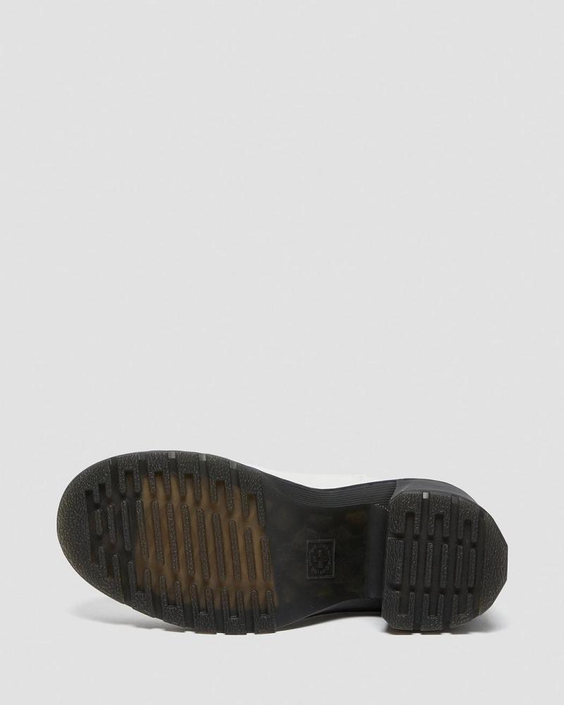 Dr Martens Spence Lær Flared Heel Chelsea Støvler Dame Hvite | Norge 63WNB